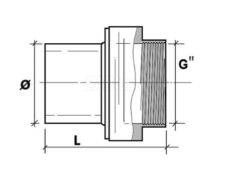 Переход ПЭ/ЛАТУНЬ PN16 SDR11 PE100 D32X1