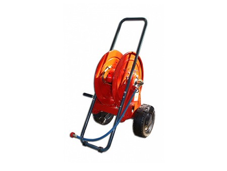 Барабан для шланга ВД 500бар 60м на тележке комплект подключения